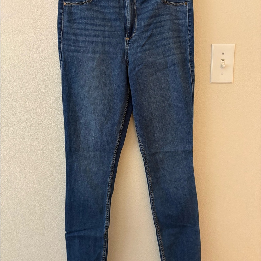 Hollister Women's Skinny Jeans in Deep Blue